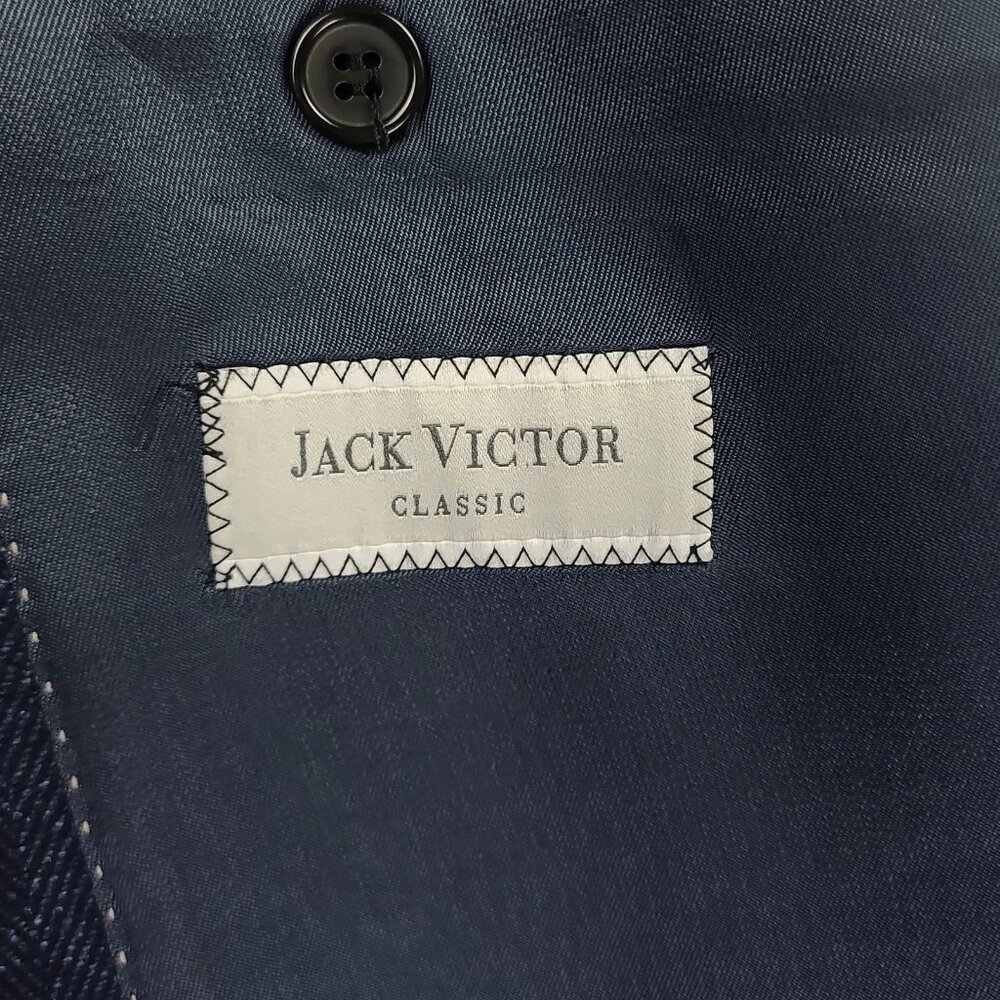 Jack Victor Classic Big & Tall Herringbone 2 Button Sports Coat Blazer 56L - Picture 11 of 13